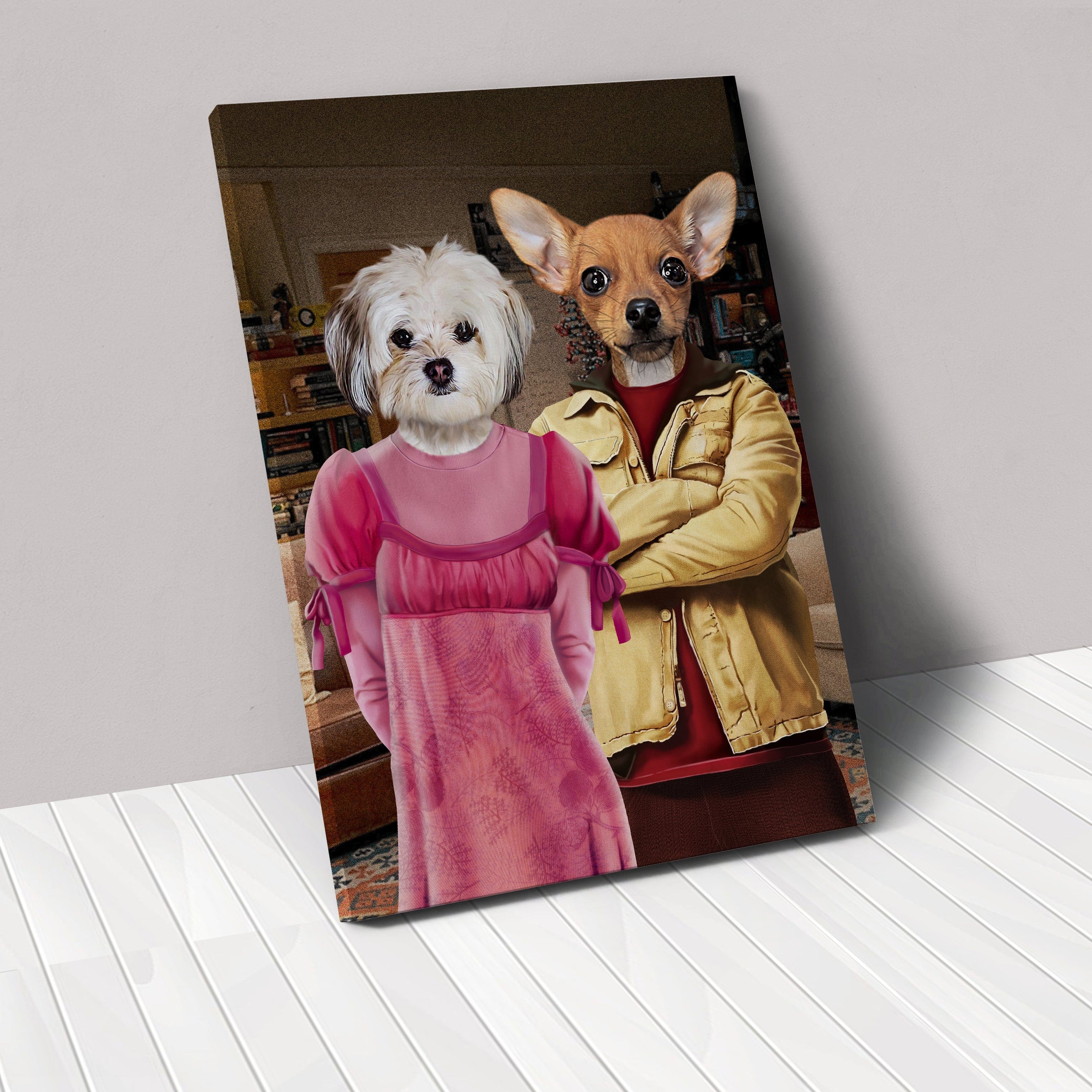 Nerd Couple - Custom Pet Canvas