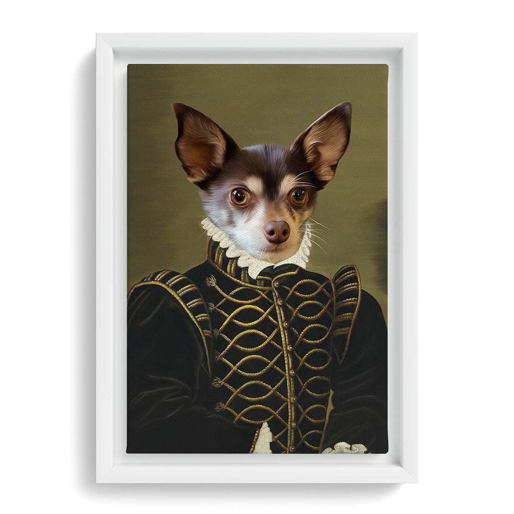 Royal and Paws - Canvas The Noble - Custom Pet Canvas 8" x 10" / White