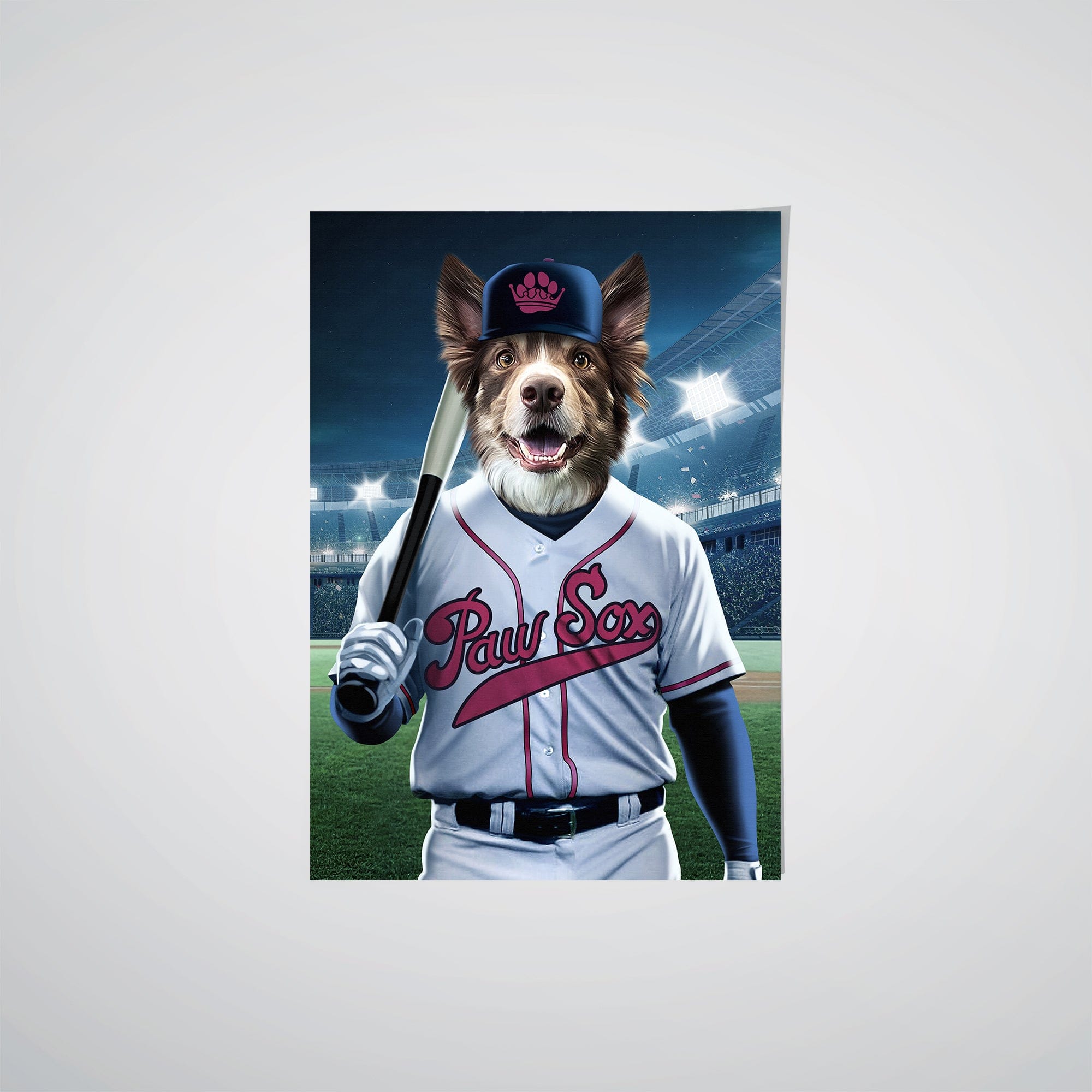 Boston Paw Sox - Custom Pet Poster