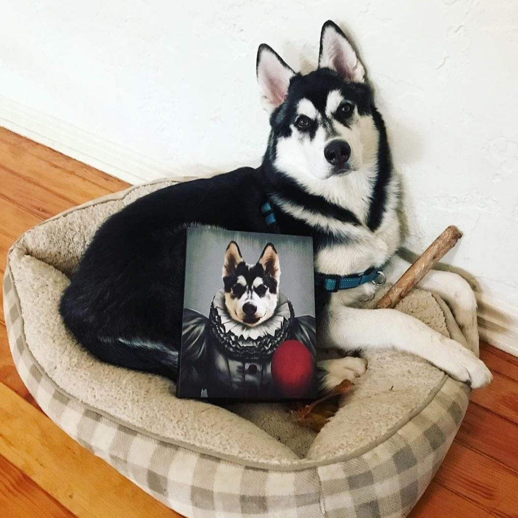 Custom Royal and Paws Halloween Pet Portrait