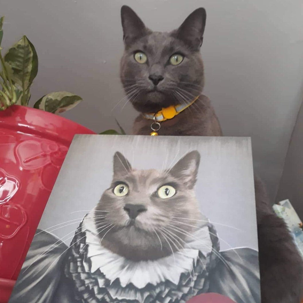 Custom Royal and Paws Halloween Pet Portrait