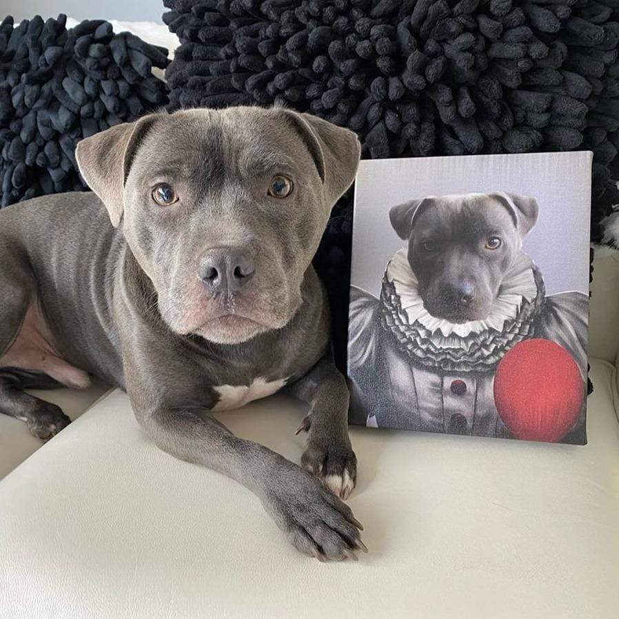 Custom Royal and Paws Halloween Pet Portrait