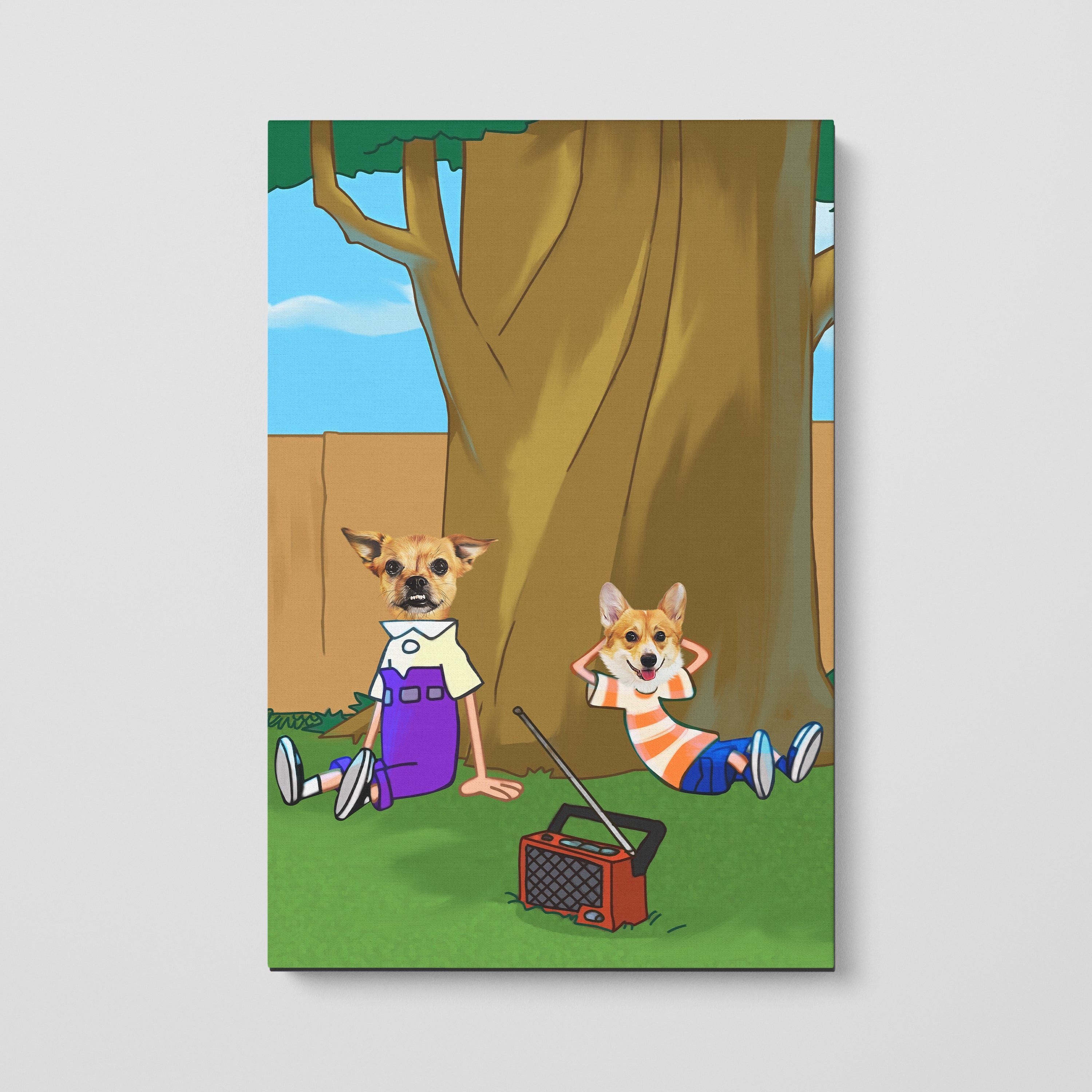 The Funny Siblings - Custom Pet Canvas