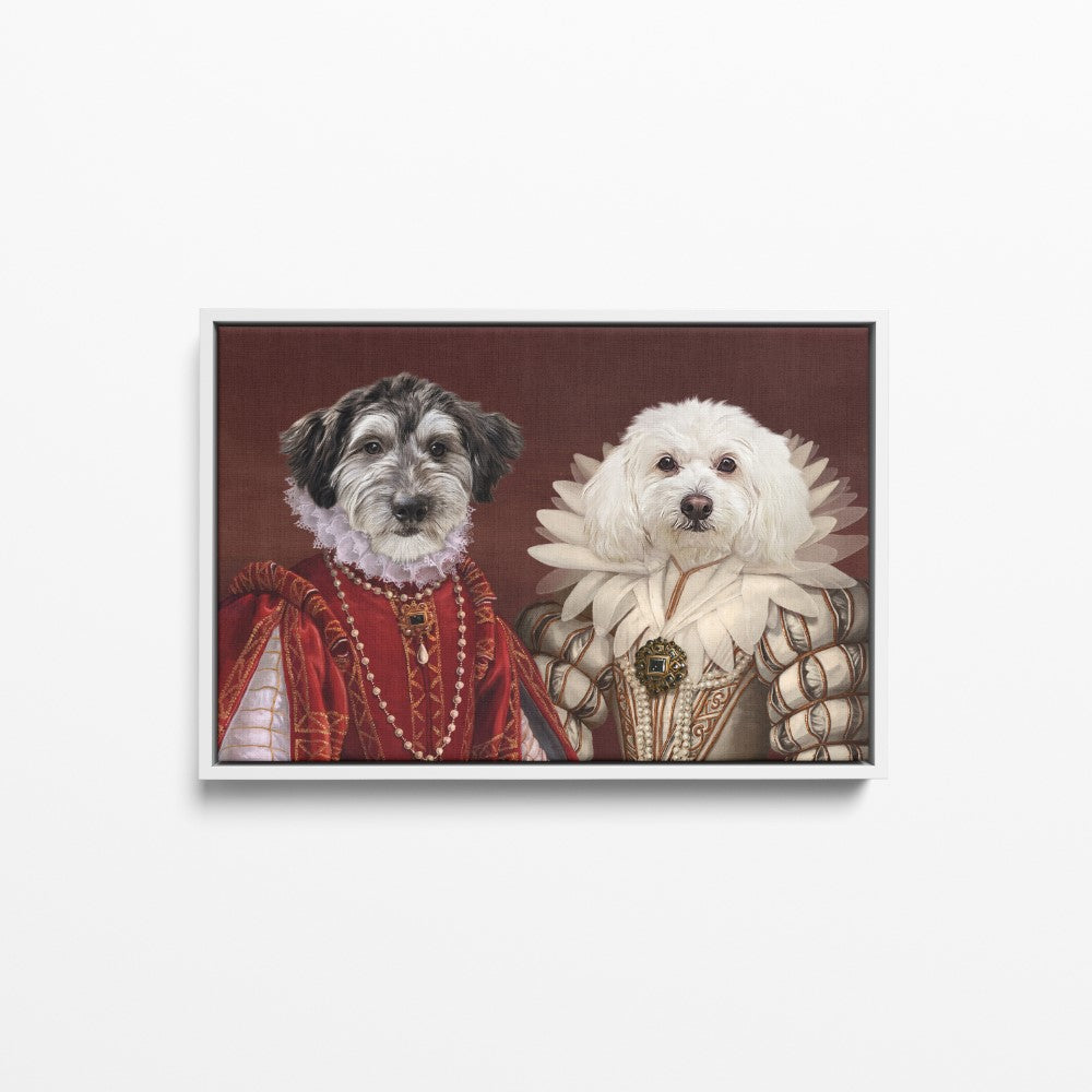 The Queen and Queen of Roses - Custom Pet Canvas