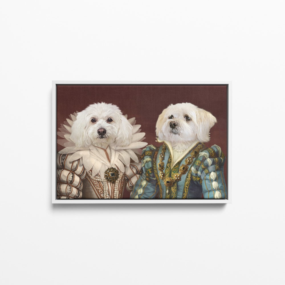 The Queen and Sapphire Queen - Custom Pet Canvas