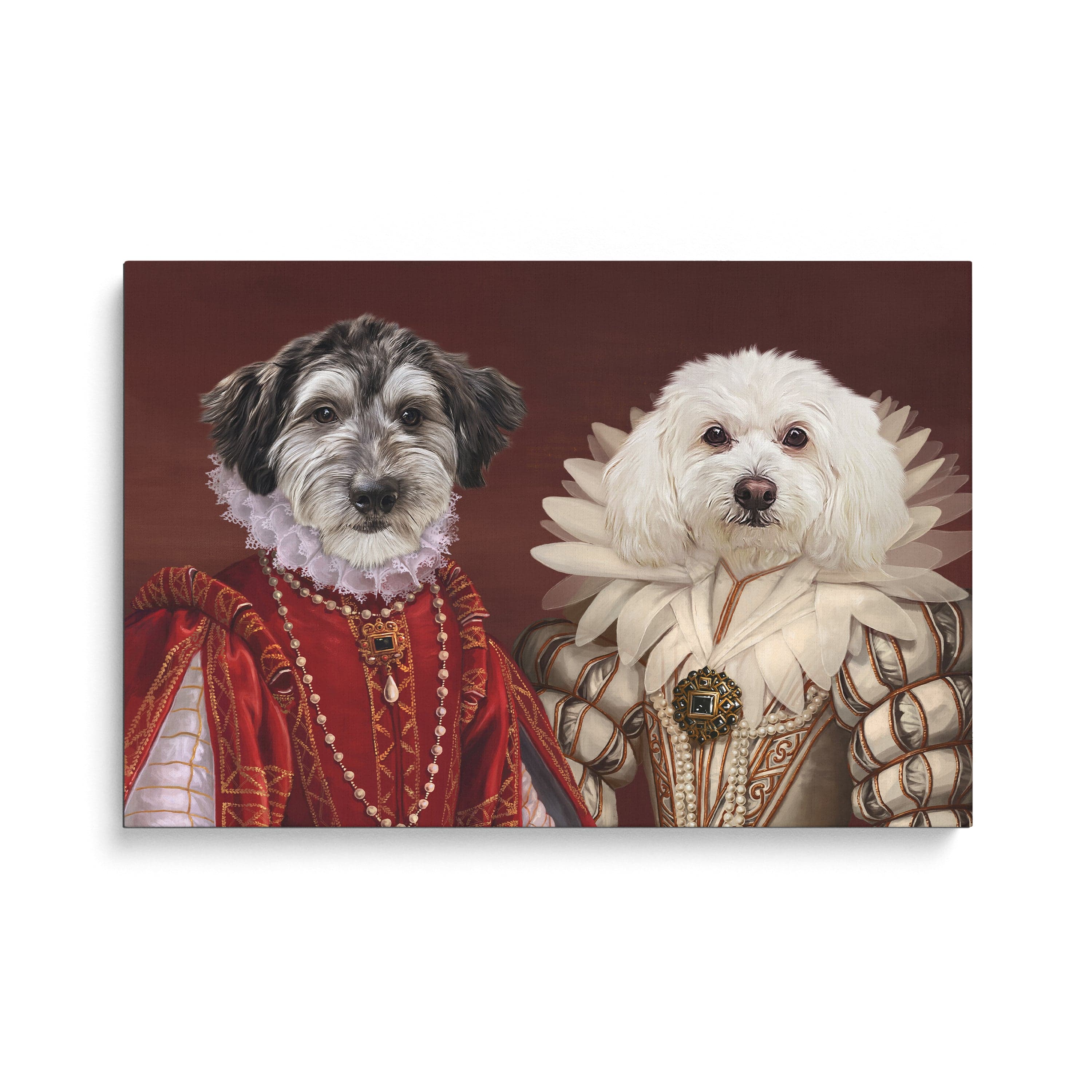 The Queen and Queen of Roses - Custom Pet Canvas