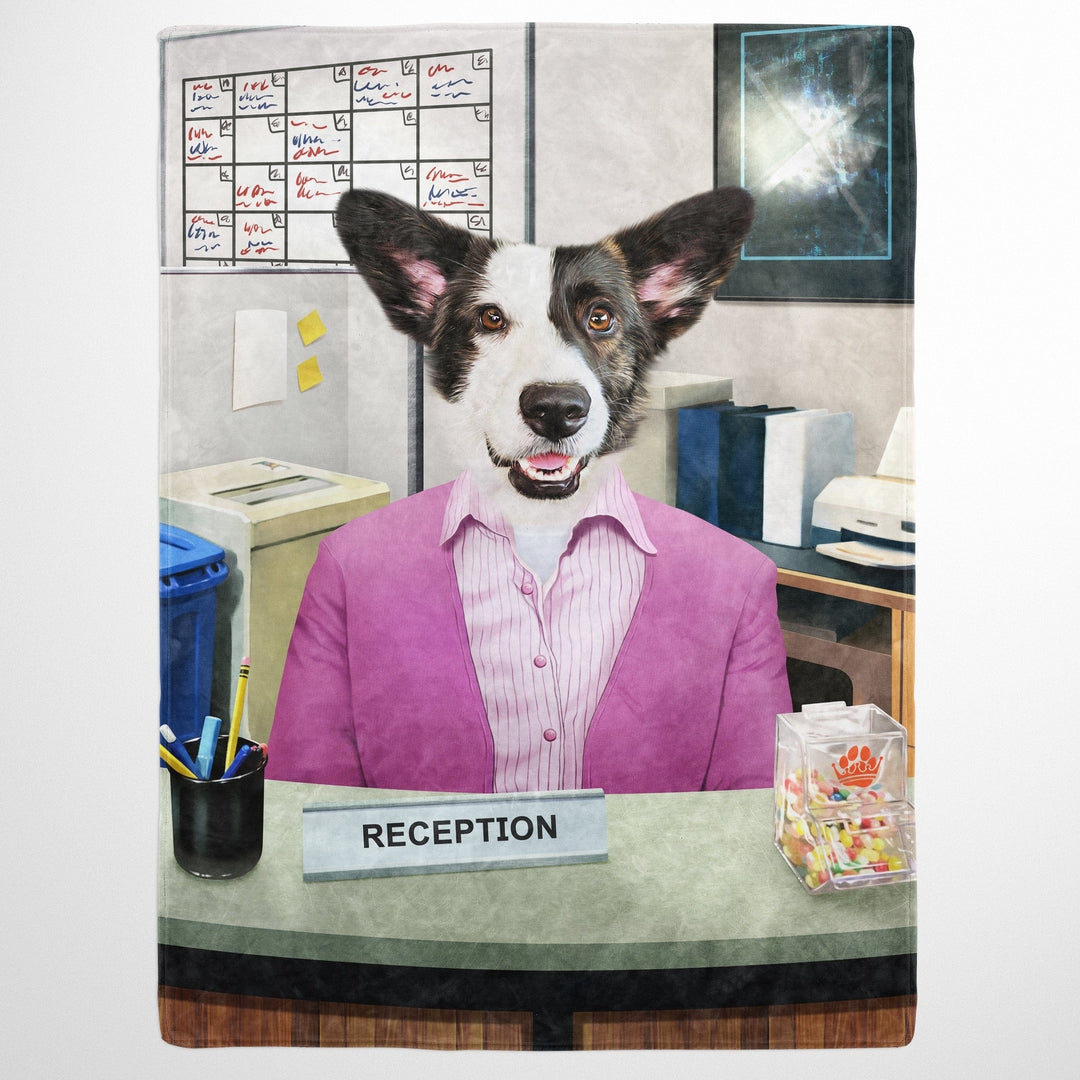 The Recepawnist - Custom Pet Blanket