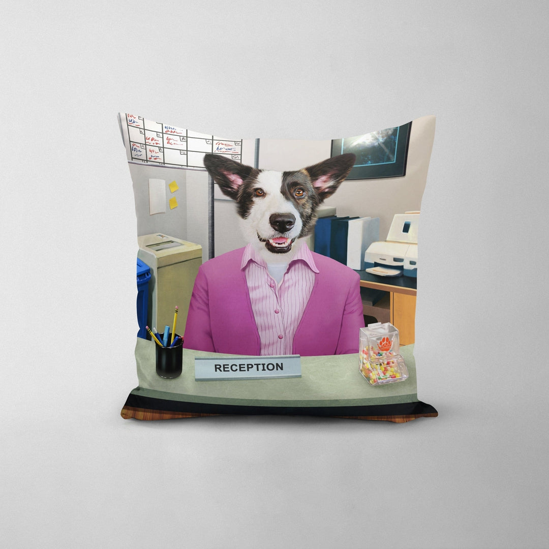 The Recepawnist - Custom Throw Pillow