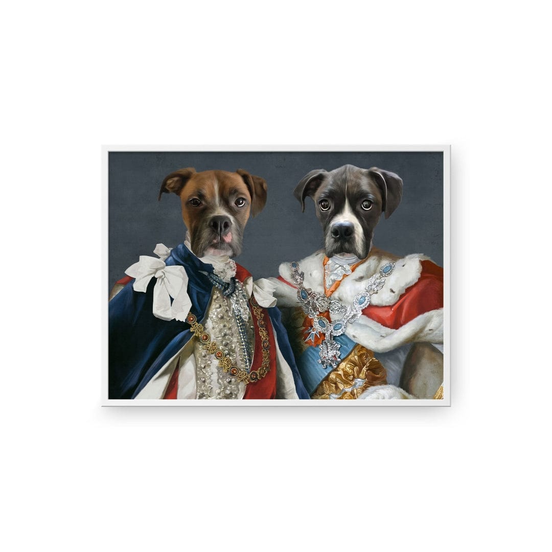 Royal and Paws - Poster The Rulers - Custom Pet Poster 8.3" x 11.7" / White