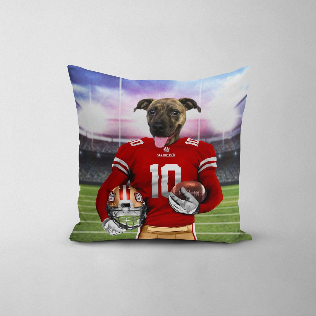 The Pawty Niners - Custom Throw Pillow
