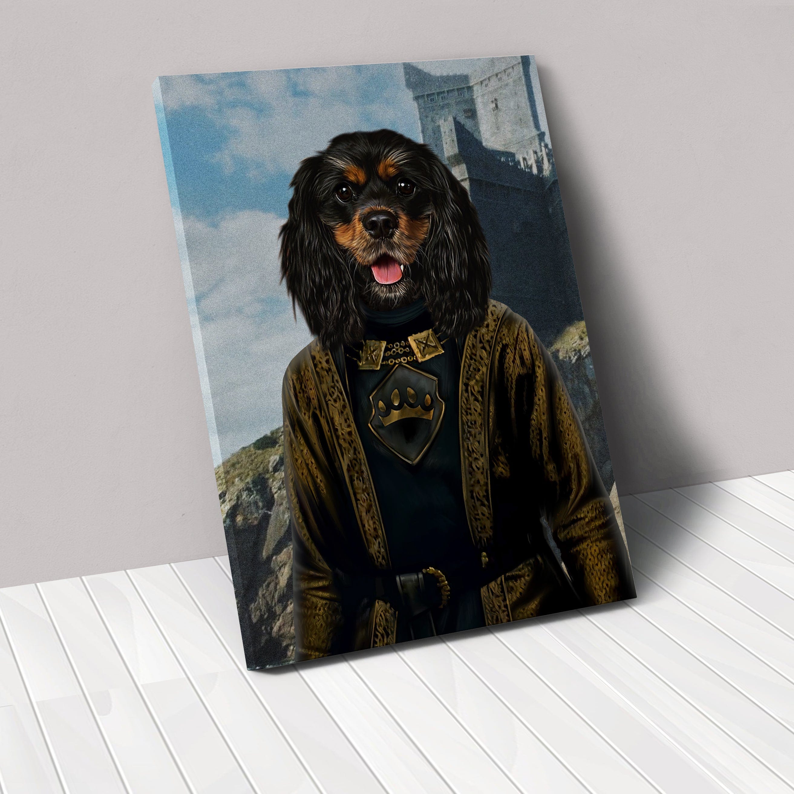 Royal and Paws - Canvas The Sea Lord - Custom Pet Canvas 8" x 10" / Castle 2