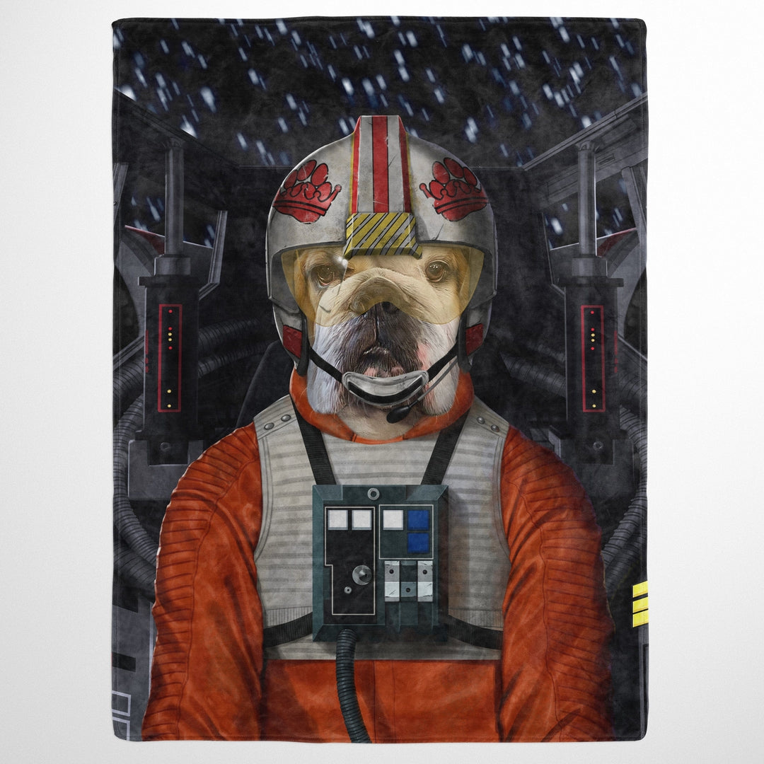 The Space Pilot - Custom Pet Blanket