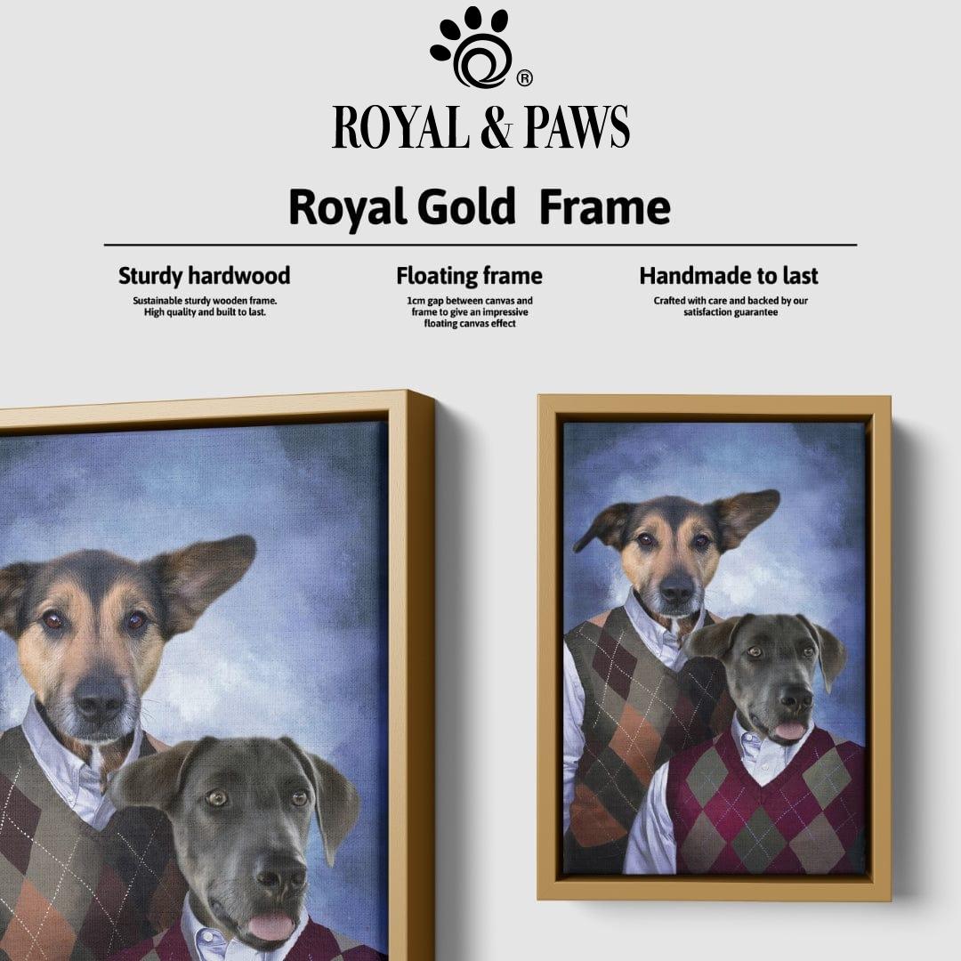 Royal and Paws - Canvas Step Brothers - Custom Pet Canvas 8" x 10" / Gold