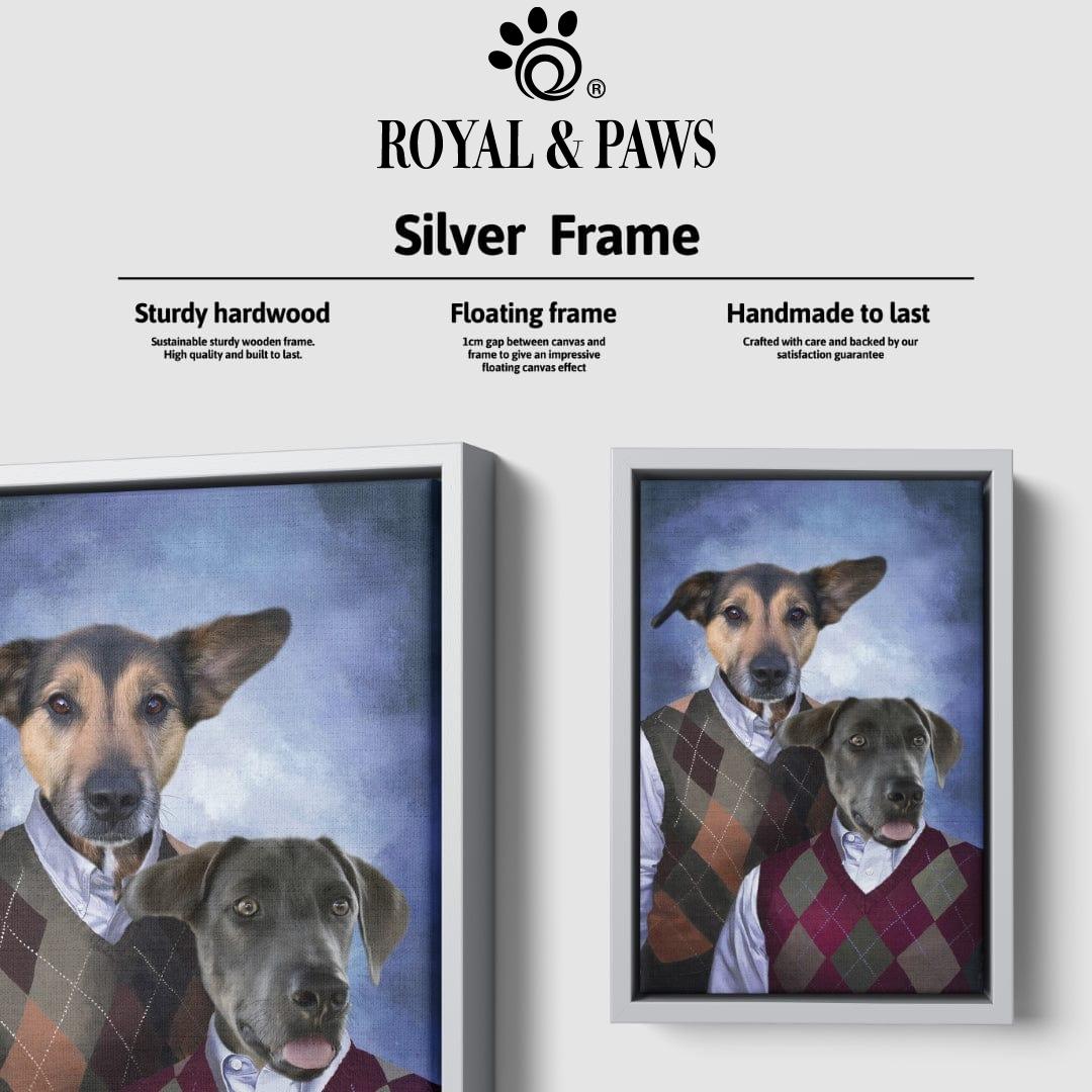 Royal and Paws - Canvas Step Brothers - Custom Pet Canvas 8" x 10" / Silver