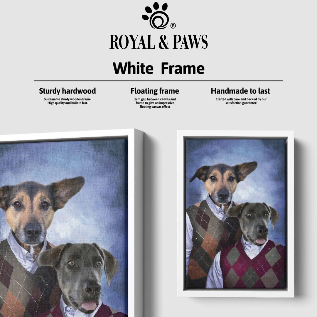 Royal and Paws - Canvas Step Brothers - Custom Pet Canvas 8" x 10" / White