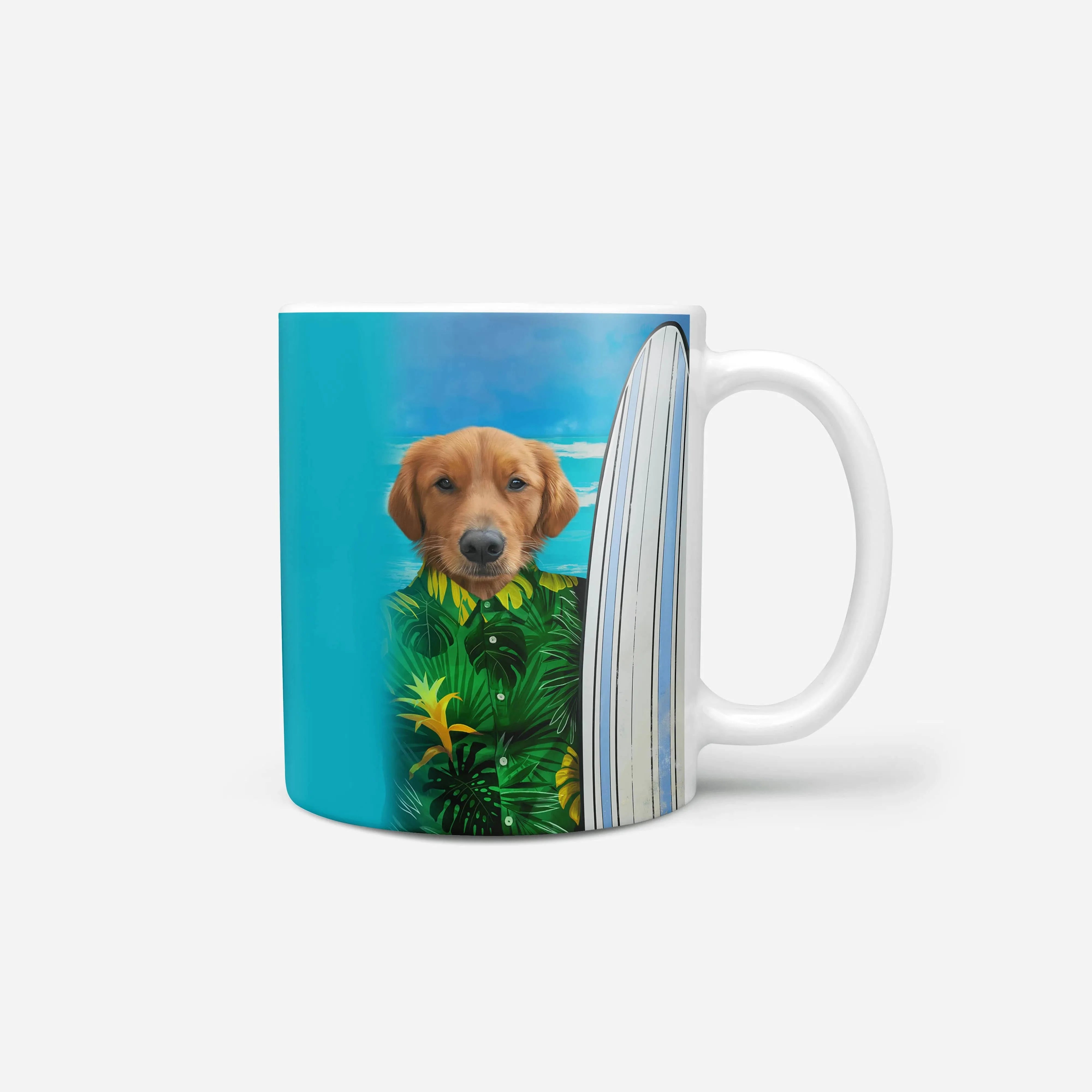 Royal and Paws - Mug The Surfer - Custom Mug 11oz / Green