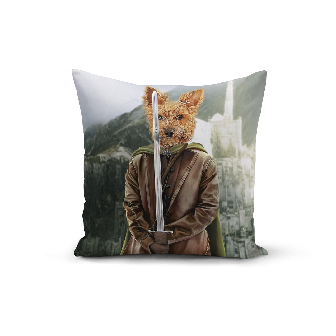 Royal and Paws - Throw Pillow The Swordsman - Custom Throw Pillow 14" x 14" / Background 1