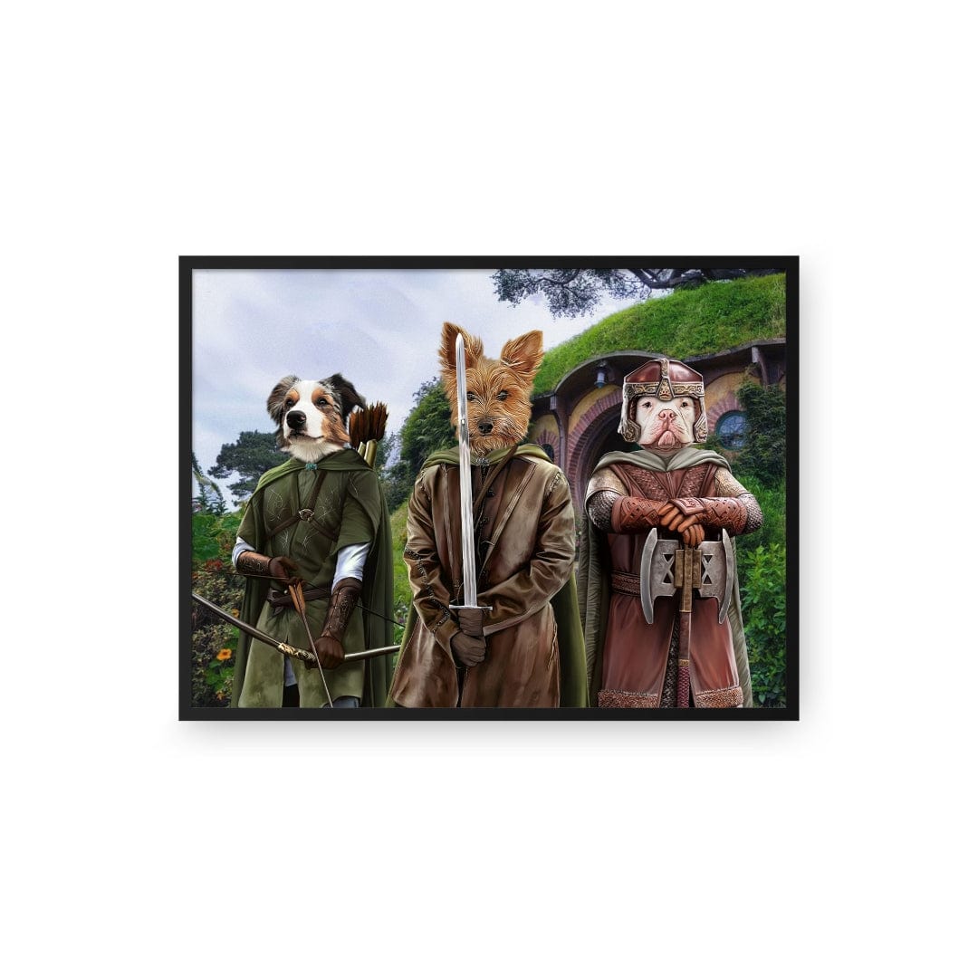 Royal and Paws - Poster The Three Pawtectors - Custom Pet Poster