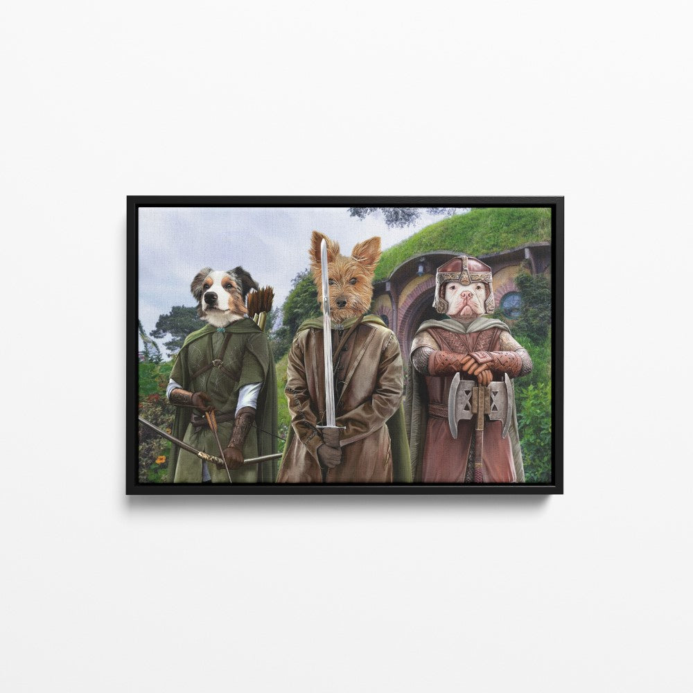 The Three Pawtectors - Custom Pet Canvas