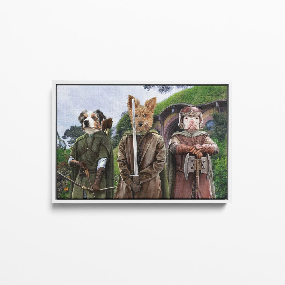 The Three Pawtectors - Custom Pet Canvas