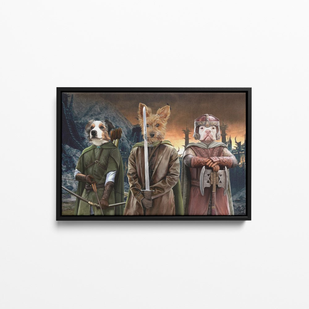 The Three Pawtectors - Custom Pet Canvas