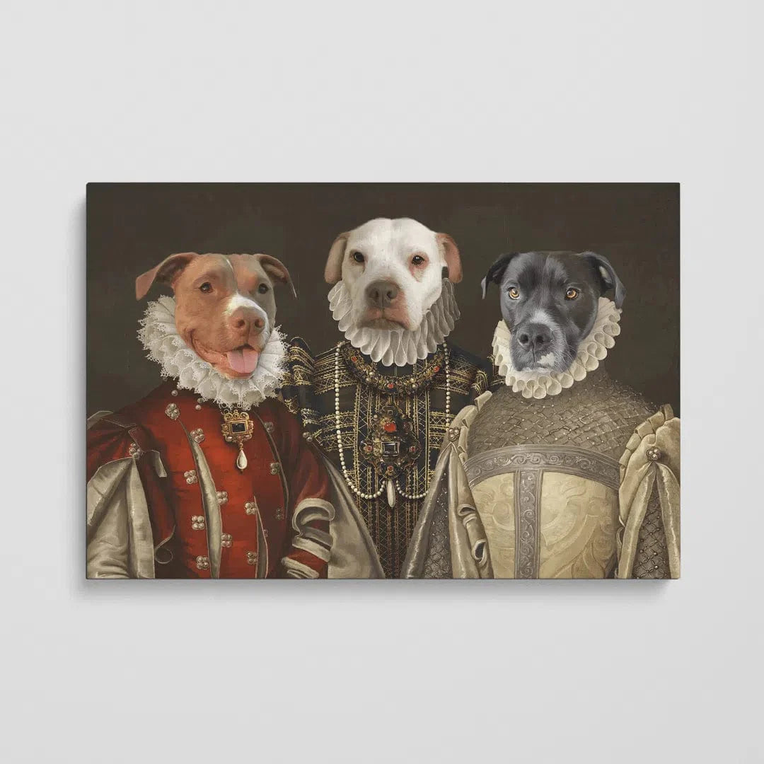 The Three Queens - Custom Pet Canvas