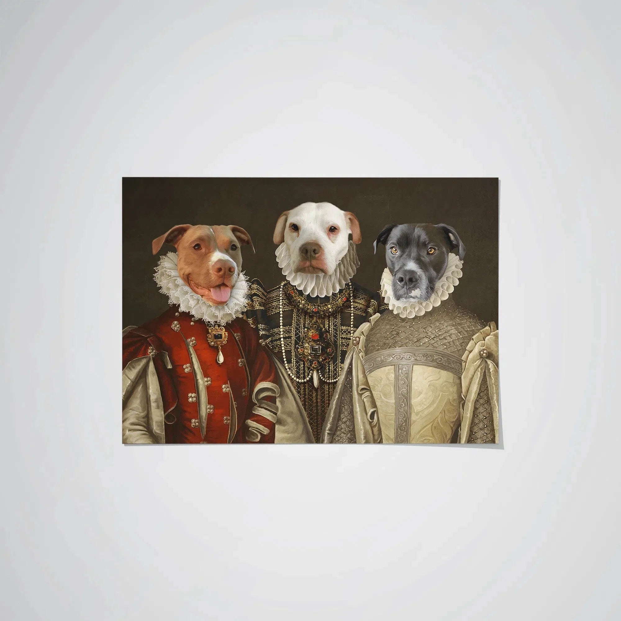 Royal and Paws - Poster The Three Queens - Custom Pet Poster 8.3" x 11.7" / Unframed