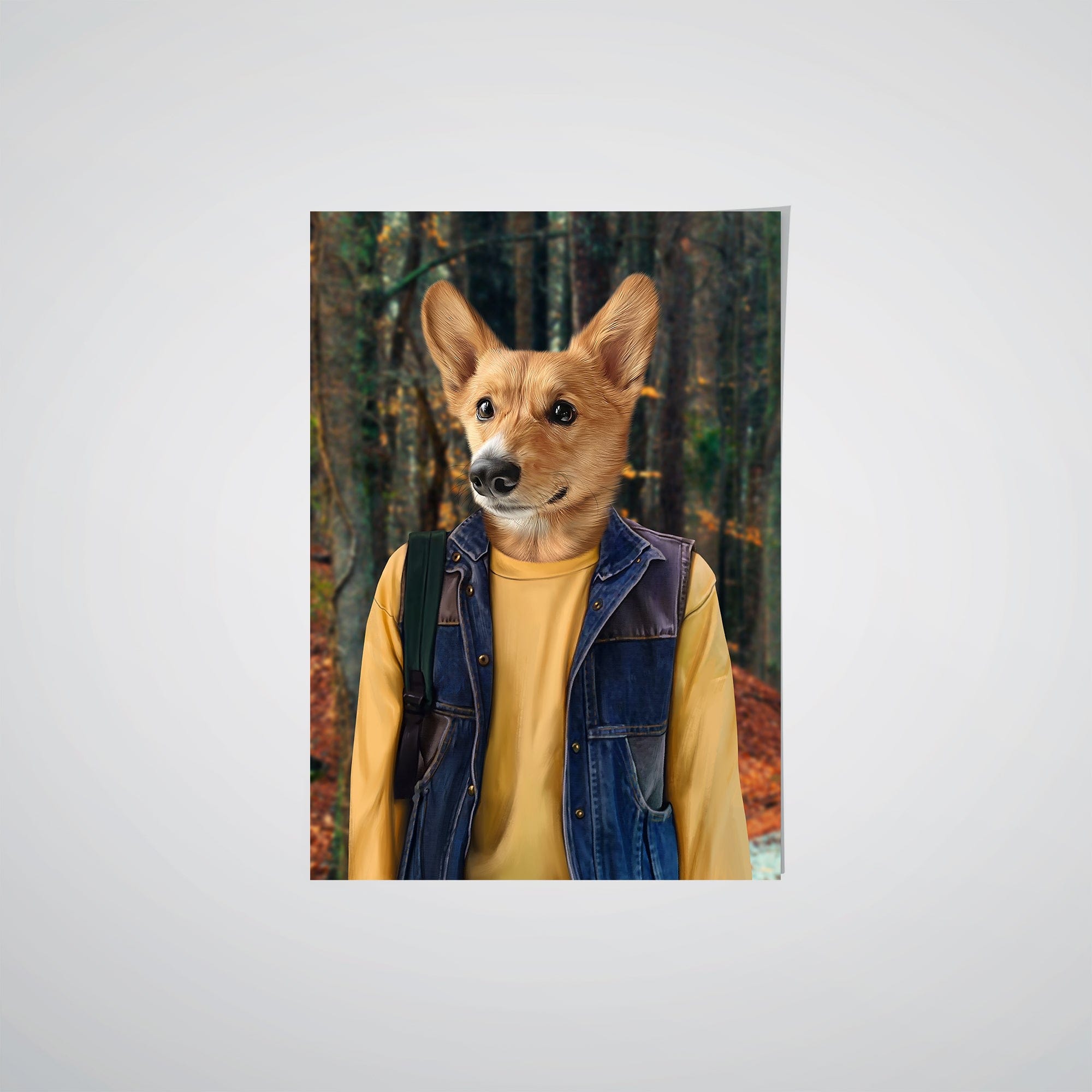 Royal and Paws - Poster The Tough Friend - Custom Pet Poster 8.3" x 11.7" / The Woods