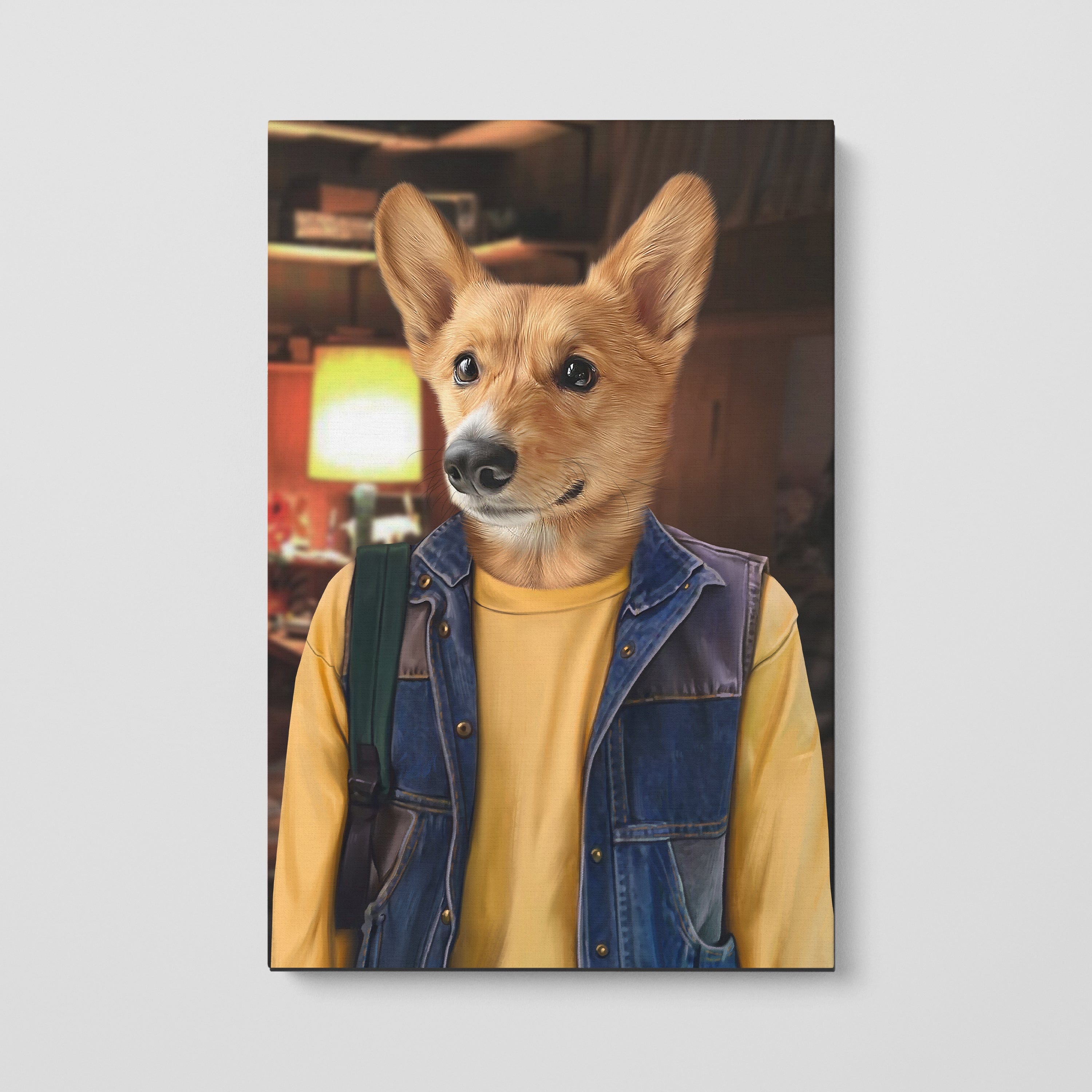 Royal and Paws - Canvas The Tough Friend - Custom Pet Canvas 8" x 10" / Basement