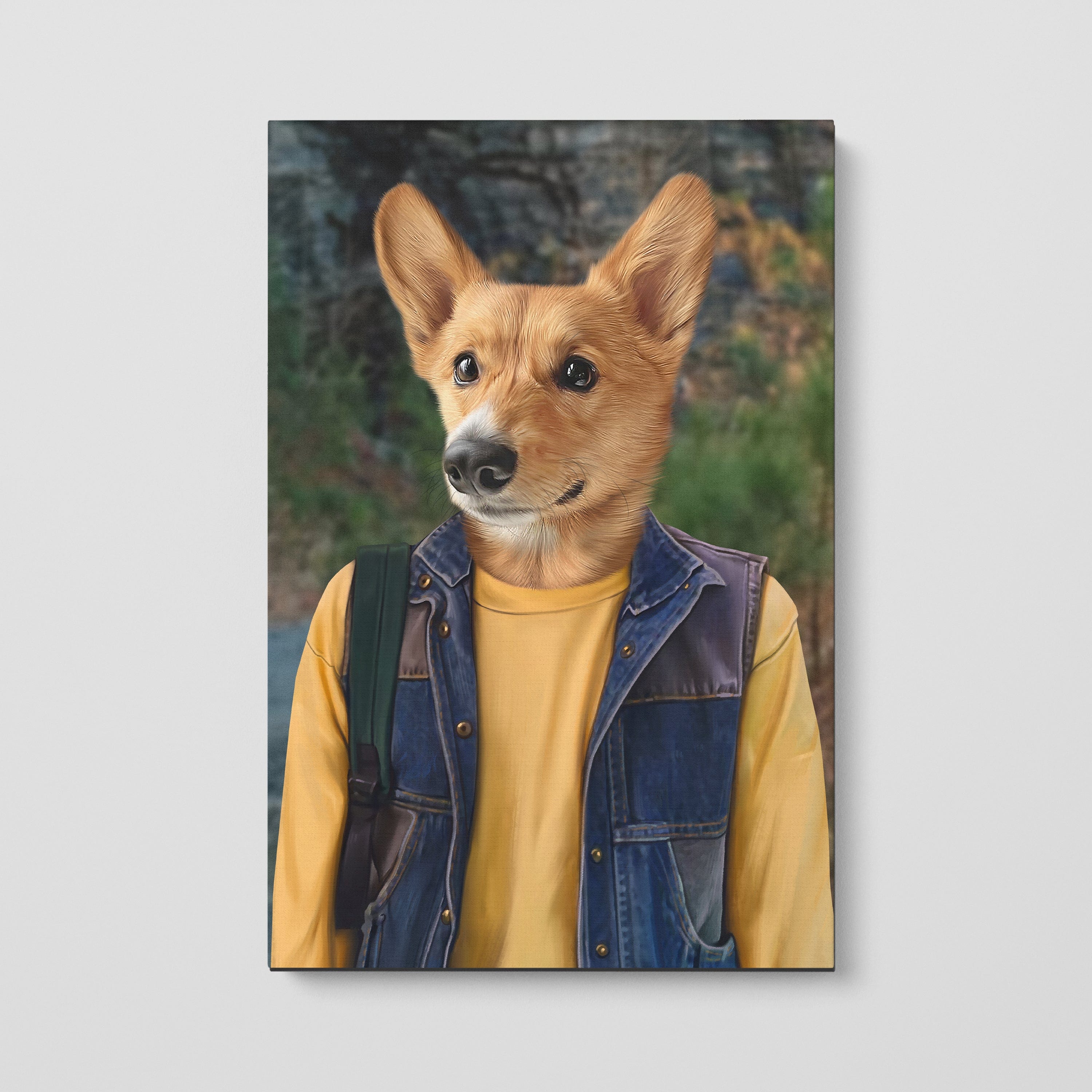 Royal and Paws - Canvas The Tough Friend - Custom Pet Canvas 8" x 10" / Roadside