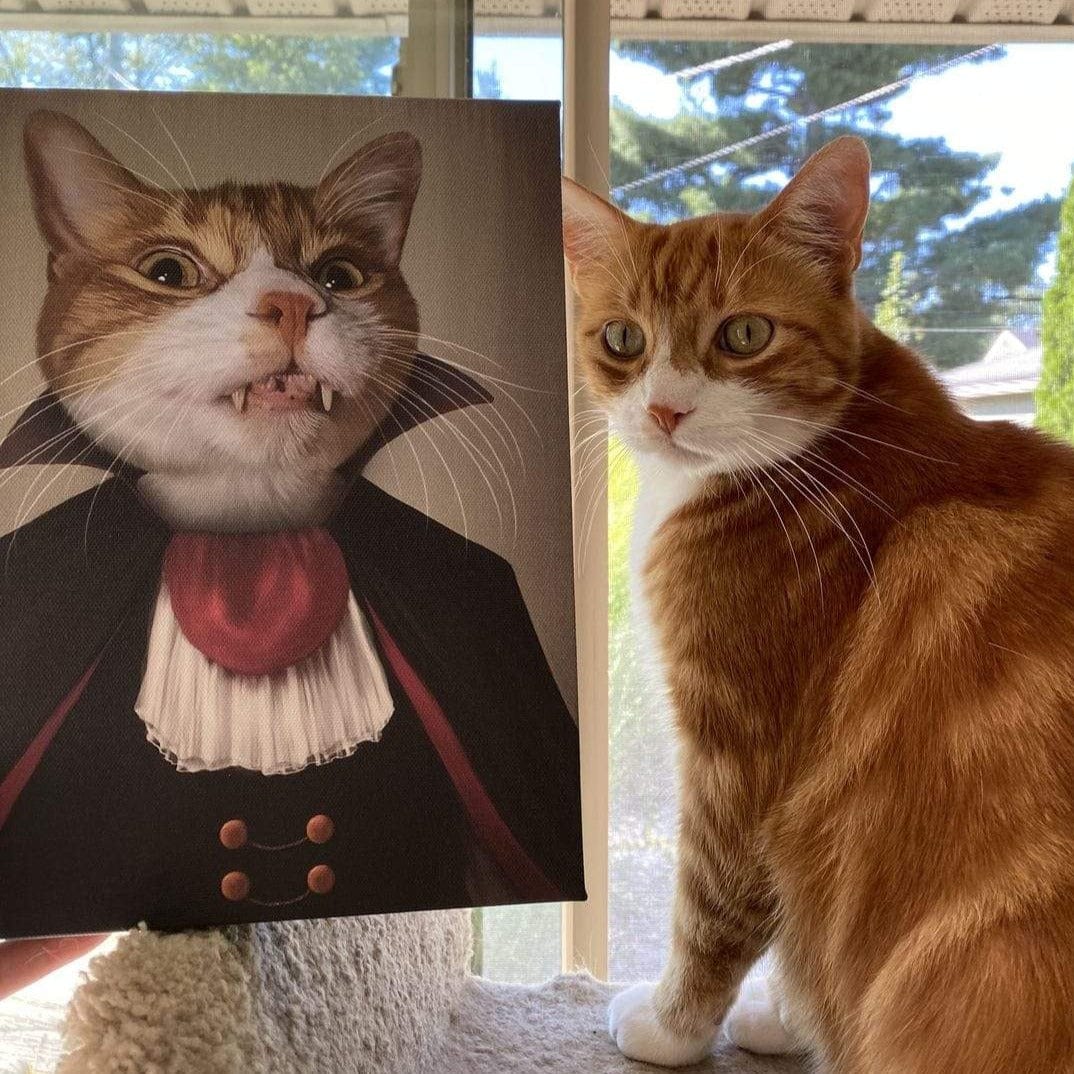 Custom Royal and Paws Halloween Pet Portrait