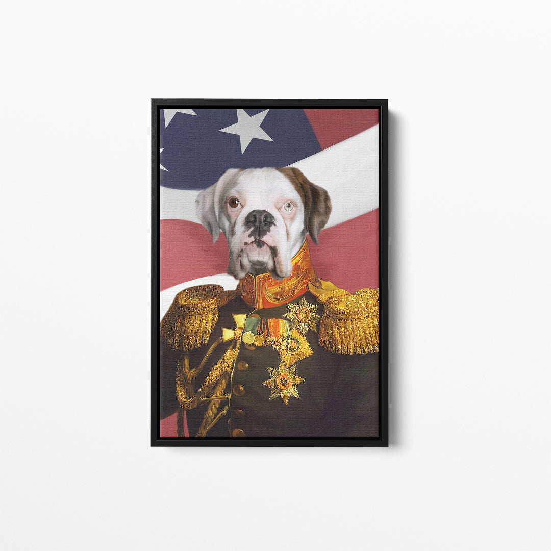 The Veteran - USA Flag Edition - Custom Pet Canvas