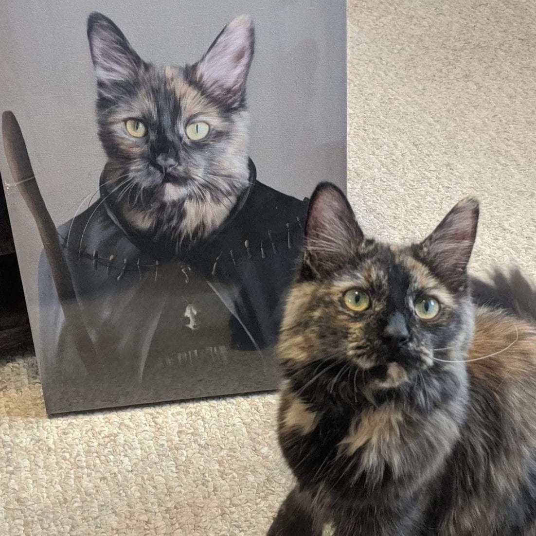 Custom Royal and Paws Halloween Pet Portrait