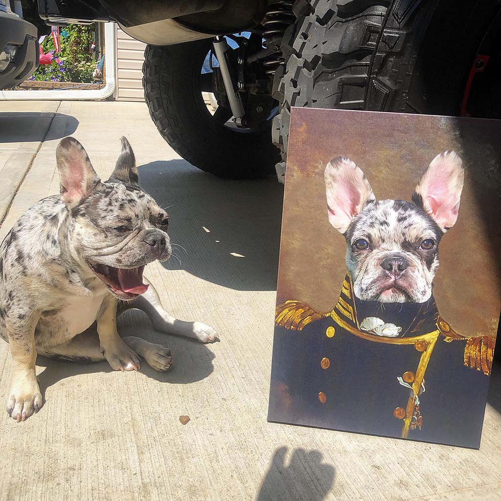 The Admiral - Custom Pet Canvas