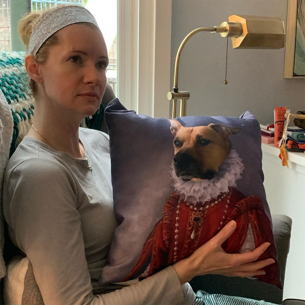 The Queen of Roses - Custom Throw Pillow