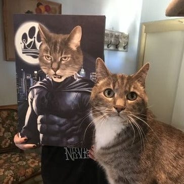 The Dark Hero - Custom Pet Canvas