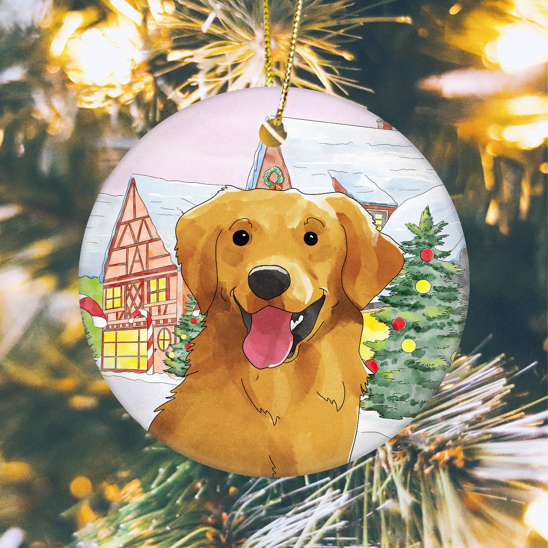 Watercolor Christmas Ornament - Custom Christmas Gifts