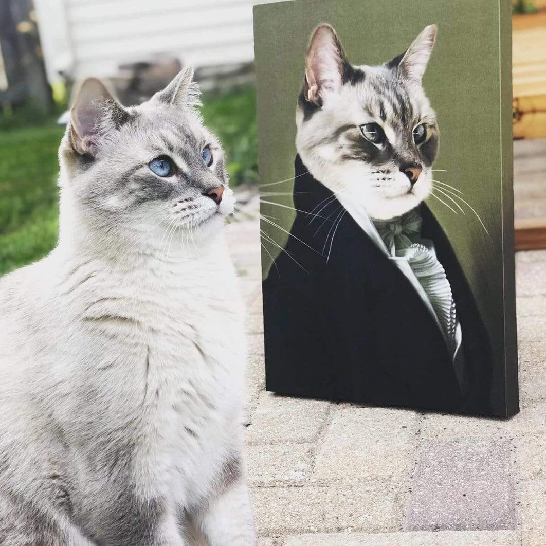 Royal and Paws - Canvas The Ambassador - Custom Pet Canvas 8" x 10" / Unframed