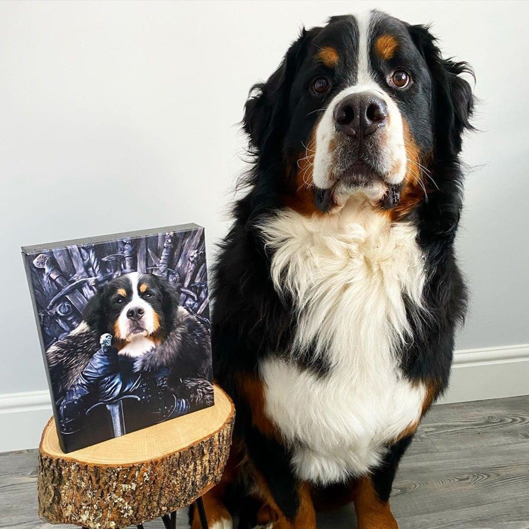 Royal and Paws - Canvas The King in the North - Custom Pet Canvas