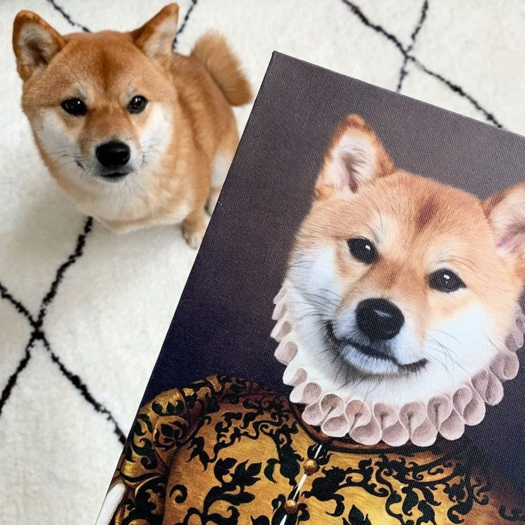 The Golden Queen - Custom Pet Canvas