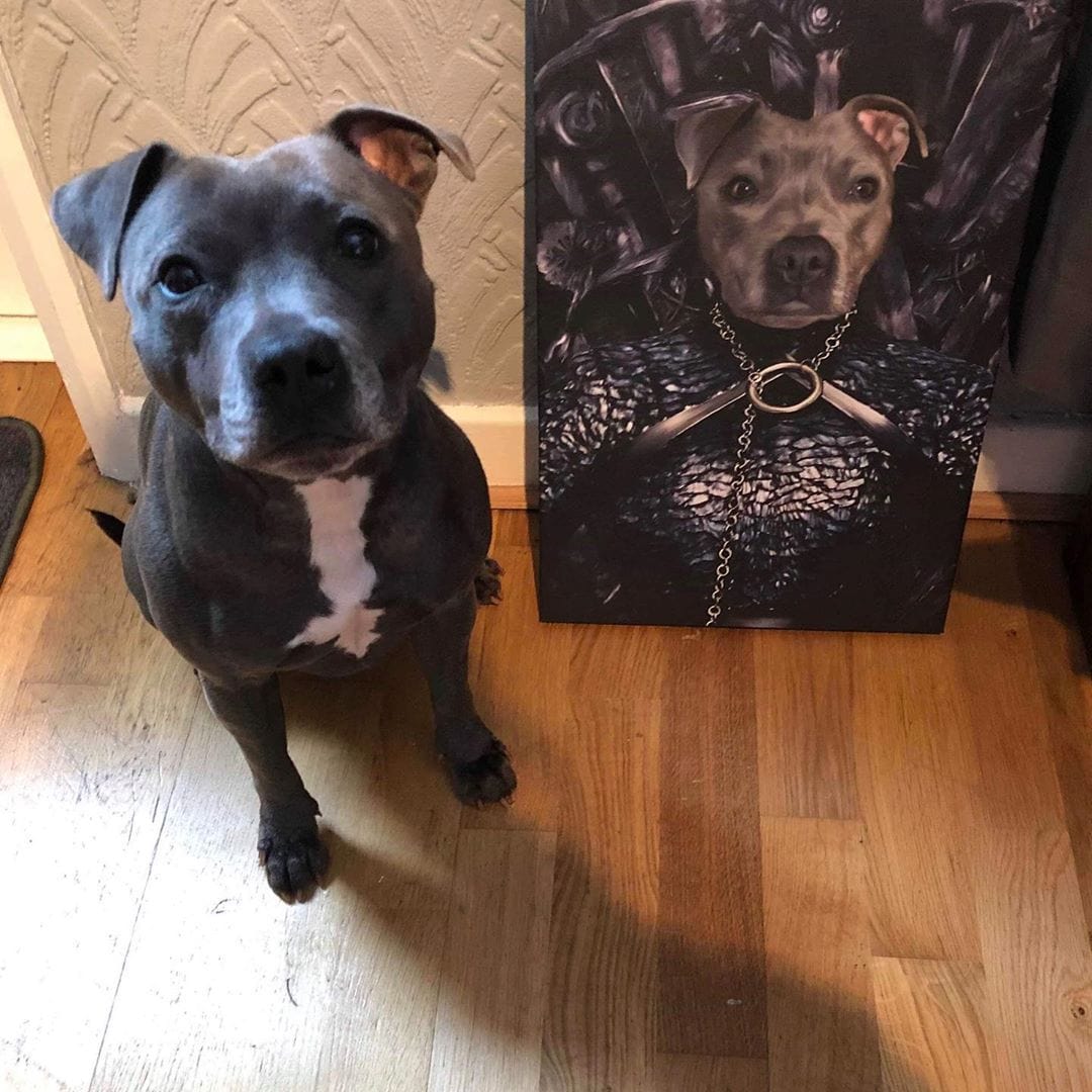 The Lady of the North - Custom Pet Canvas