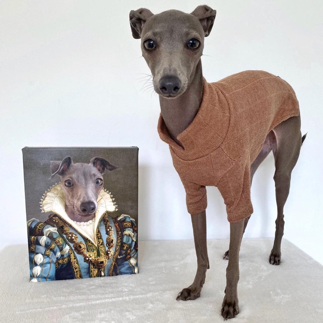 Royal and Paws - Canvas The Sapphire Queen - Custom Pet Canvas