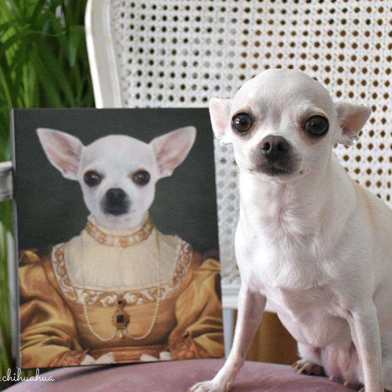The Golden Girl - Custom Pet Canvas