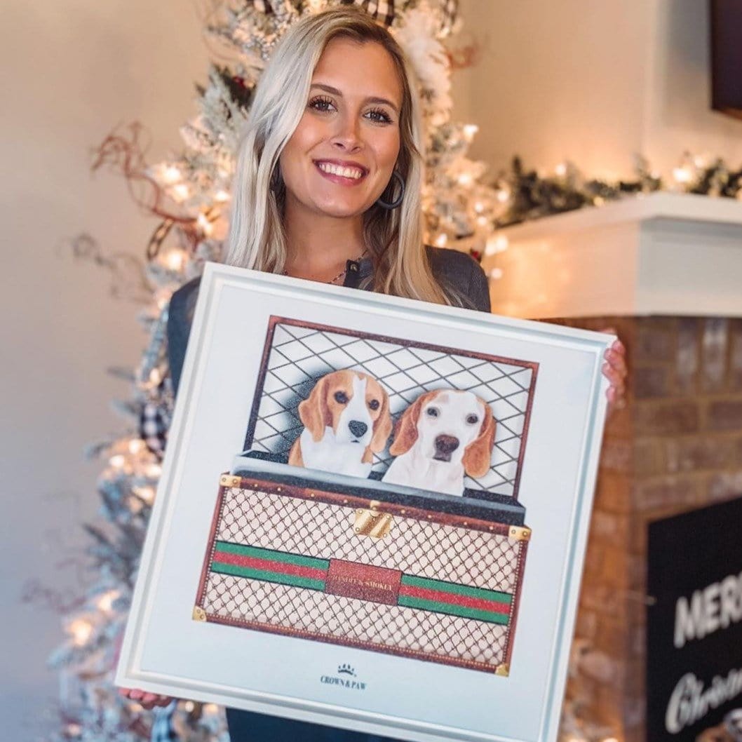 Boujee Luxury Trunk Pet Portrait