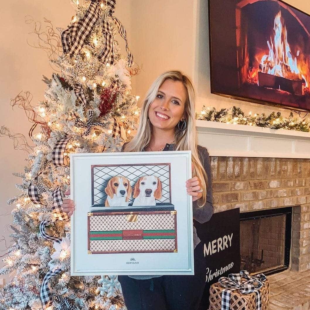 Boujee Luxury Trunk Pet Portrait