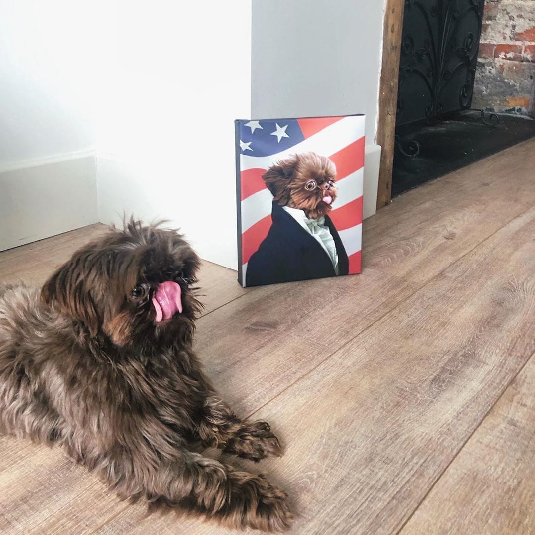 The Ambassador - USA Flag Edition - Custom Pet Canvas