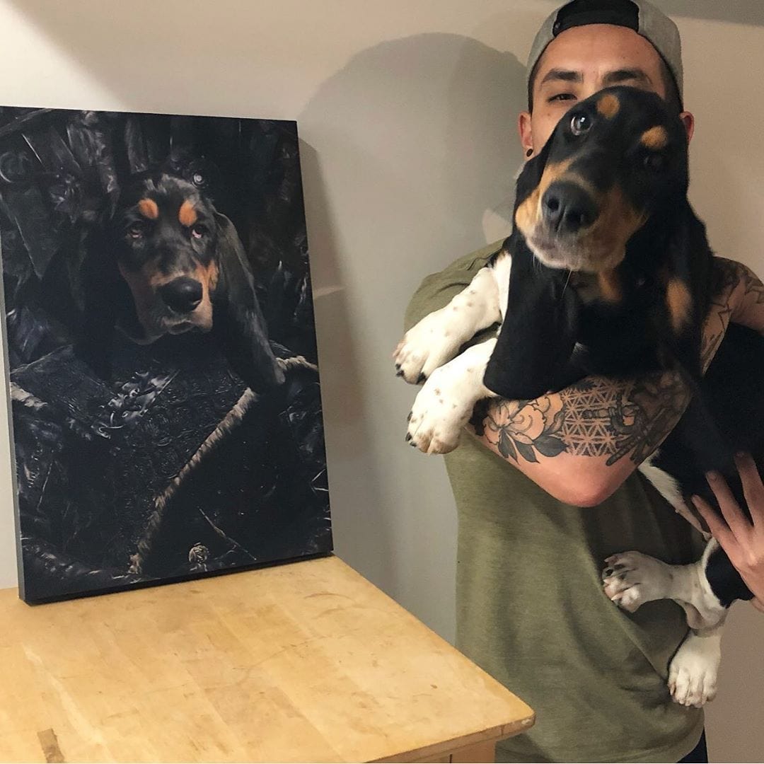 The Lone Wolf - Custom Pet Canvas