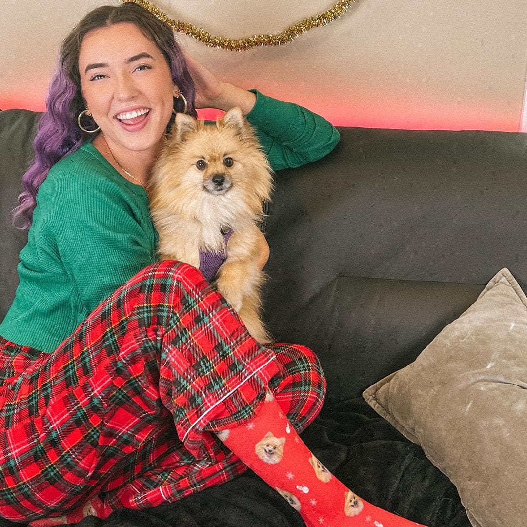 Custom Christmas Pet Face Socks