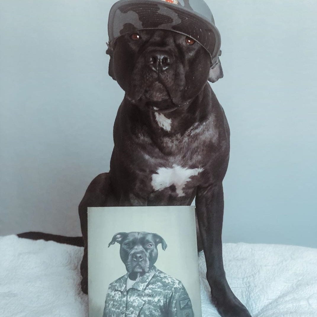 The Army Man - Custom Pet Canvas