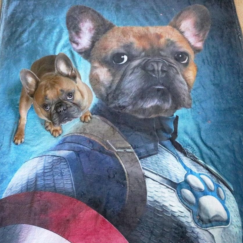 Captain Pawmerica - Custom Pet Blanket
